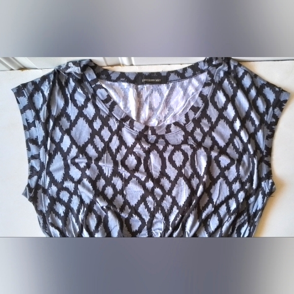 Long black and gray pattern maxi dress - Picture 3 of 4